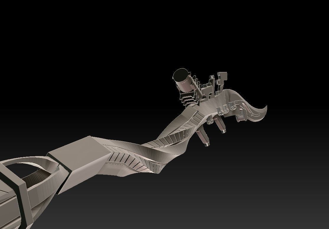 Aloy spear from Horizon ZeroDawn 3D print model_34