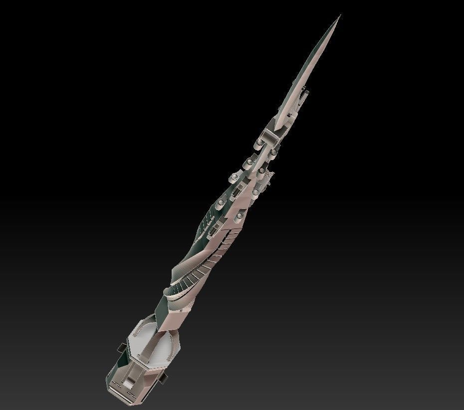 Aloy spear from Horizon ZeroDawn 3D print model_36