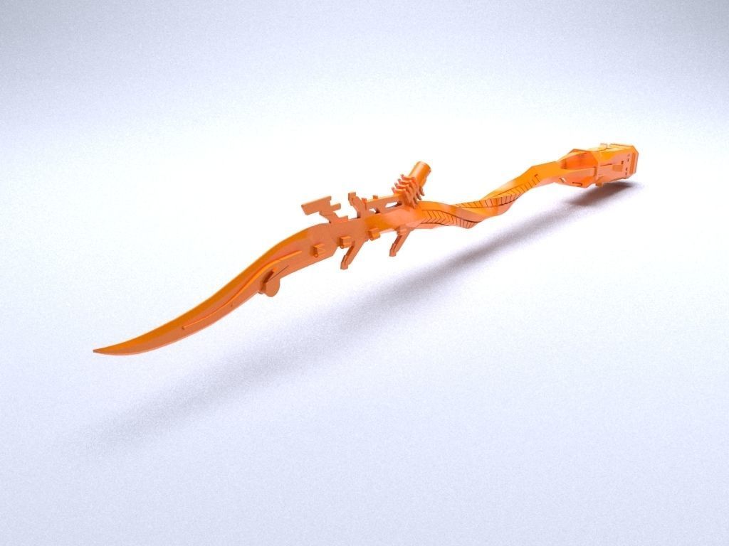 Aloy spear from Horizon ZeroDawn 3D print model_8