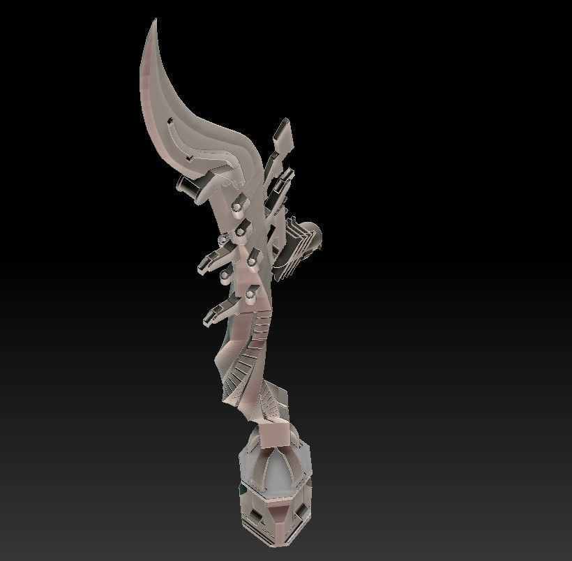 Aloy spear from Horizon ZeroDawn 3D print model_13