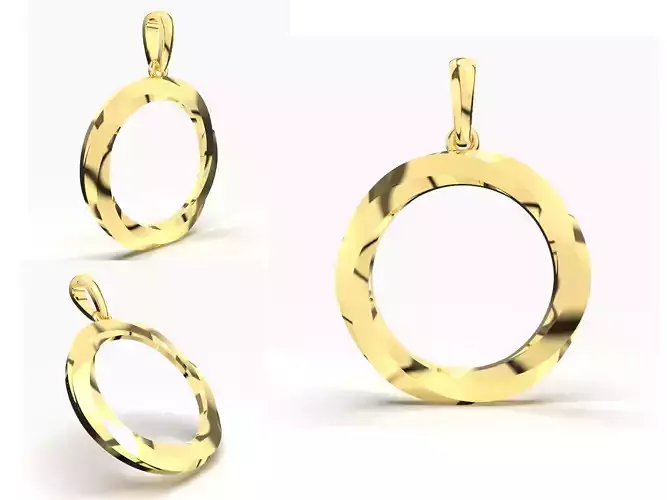 AHIR GOLD PENDANT 3D print model