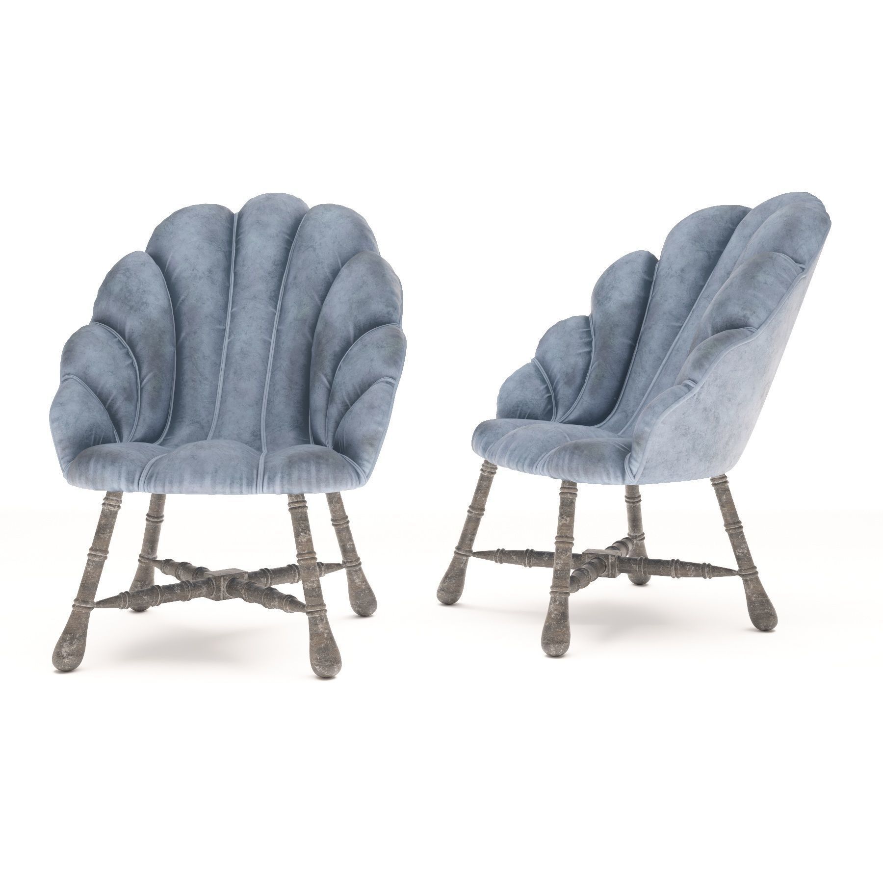 Ariel Shell chair 3D model_4