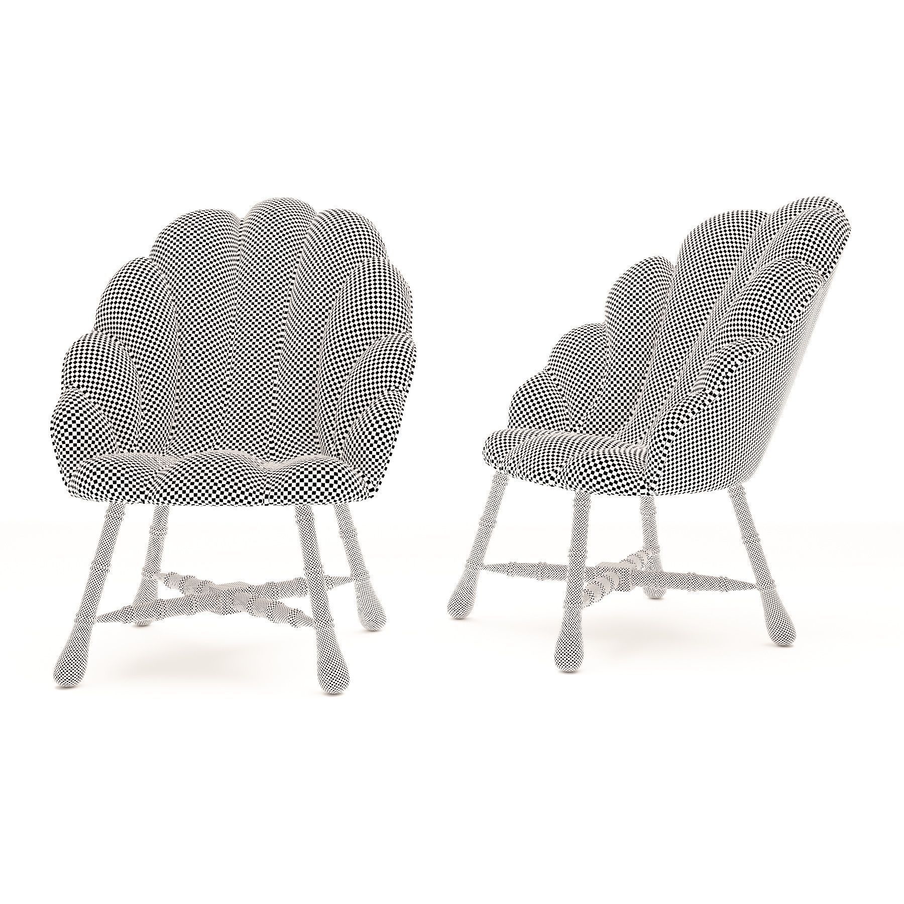 Ariel Shell chair 3D model_5