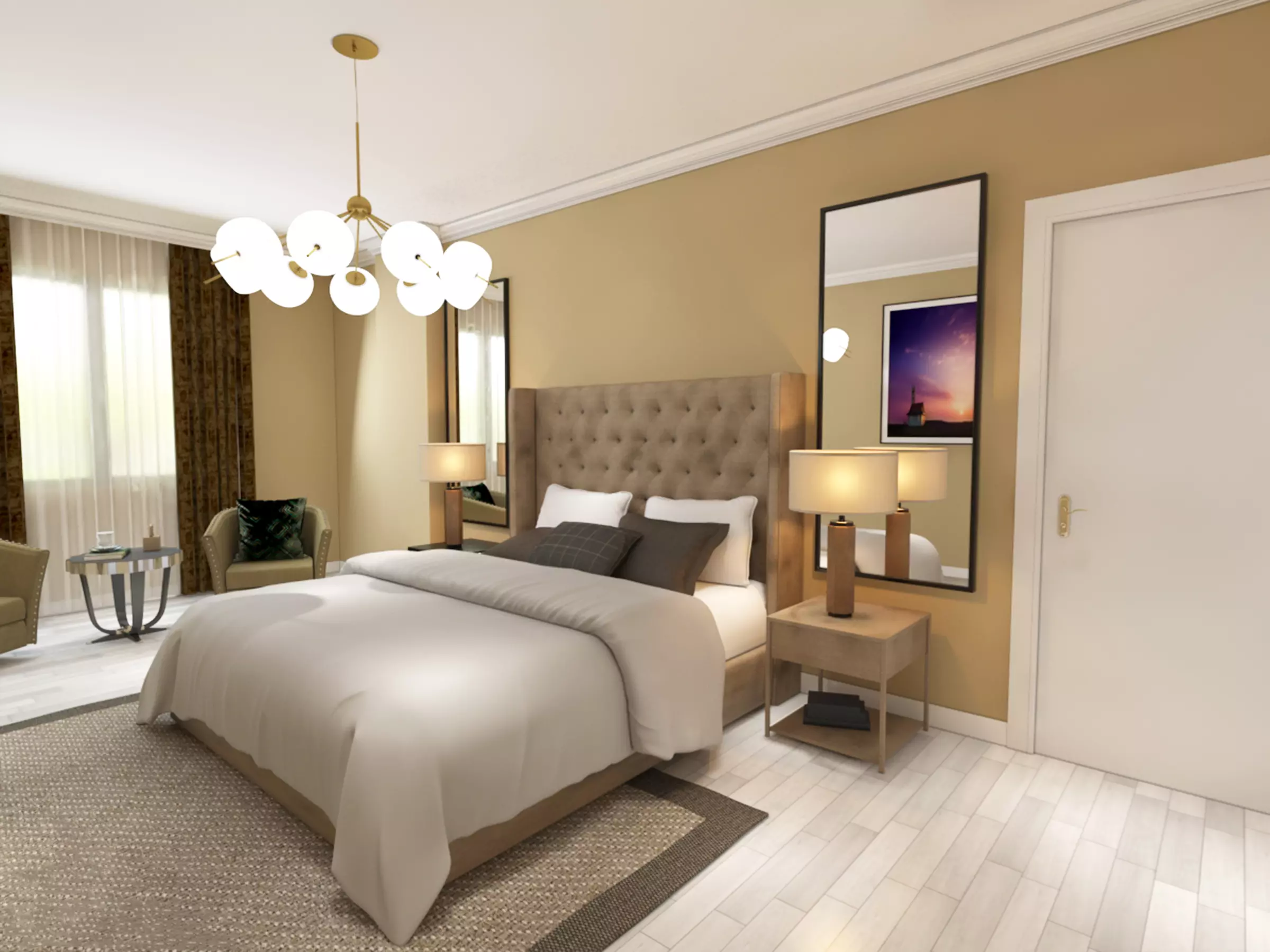 MODERN BEDROOM 3D model