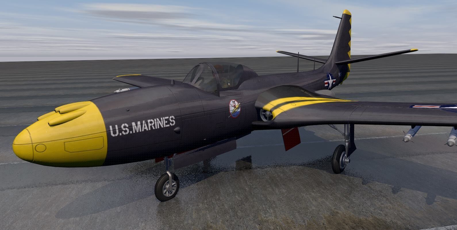 McDonnell FH-1 Phantom 3D model_5