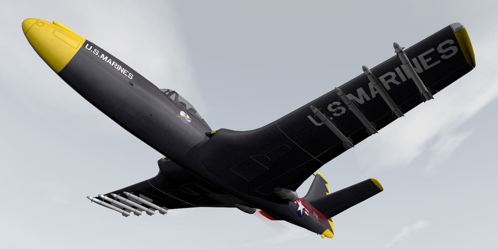 McDonnell FH-1 Phantom 3D model_13