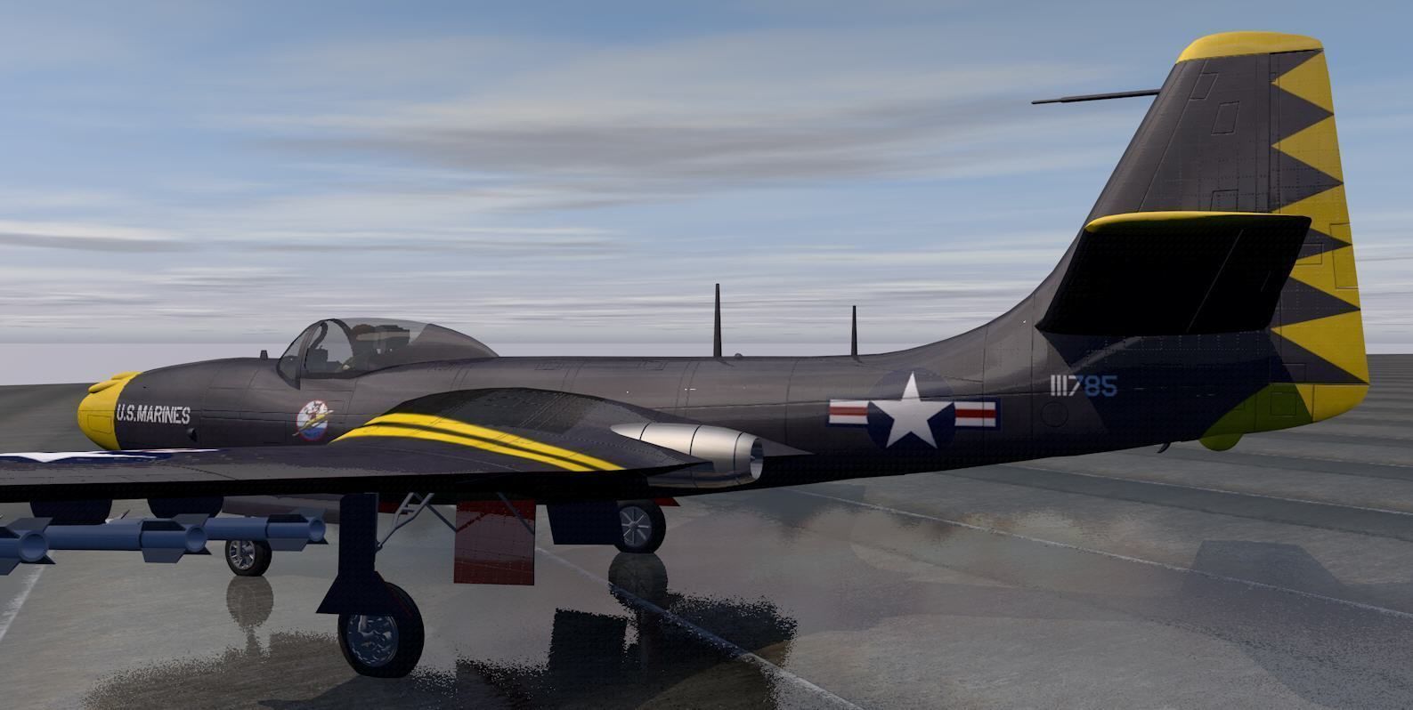 McDonnell FH-1 Phantom 3D model_6