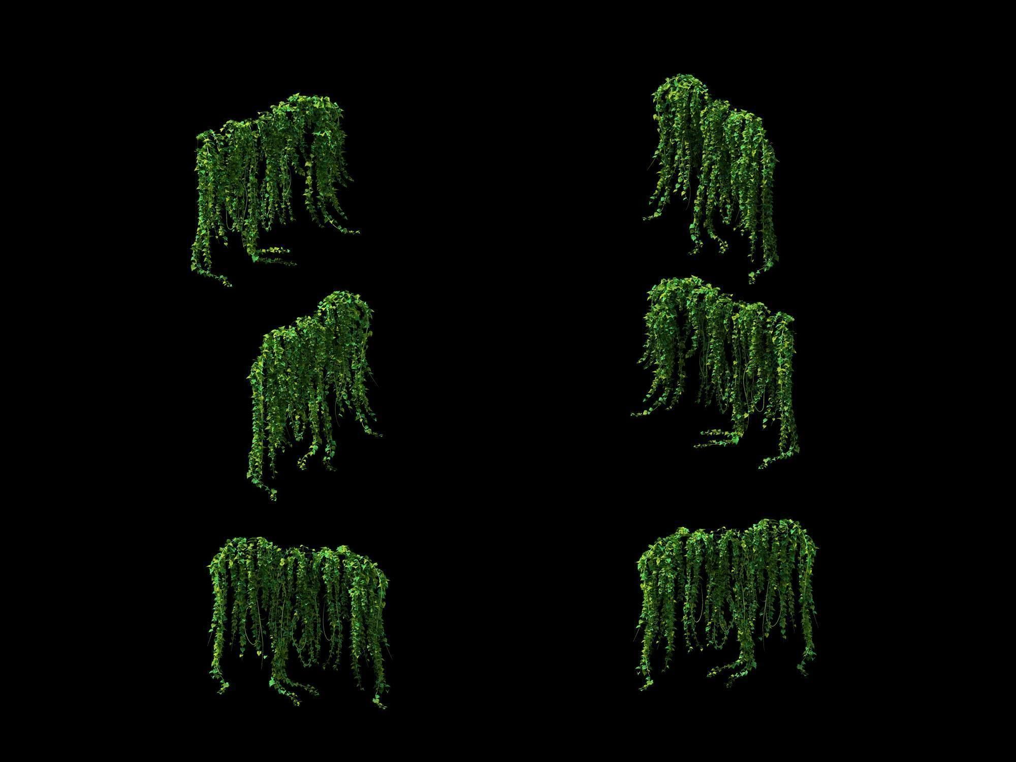 Game Model - prairie scene - ivy 01 01 3D model_1