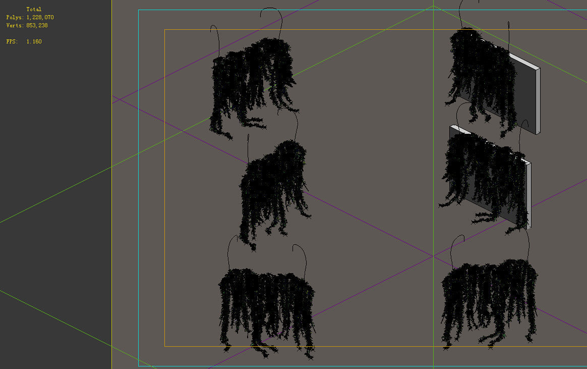 Game Model - prairie scene - ivy 01 01 3D model_2