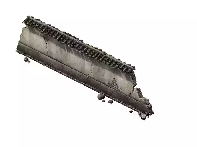 del - prairie scene - ruins of broken walls 03 01