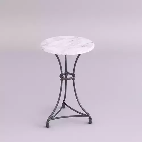 Marble top table - Small 3D model
