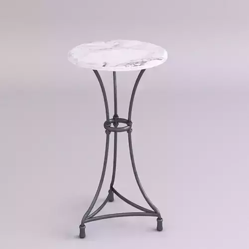 Marble top table - Tall 3D model