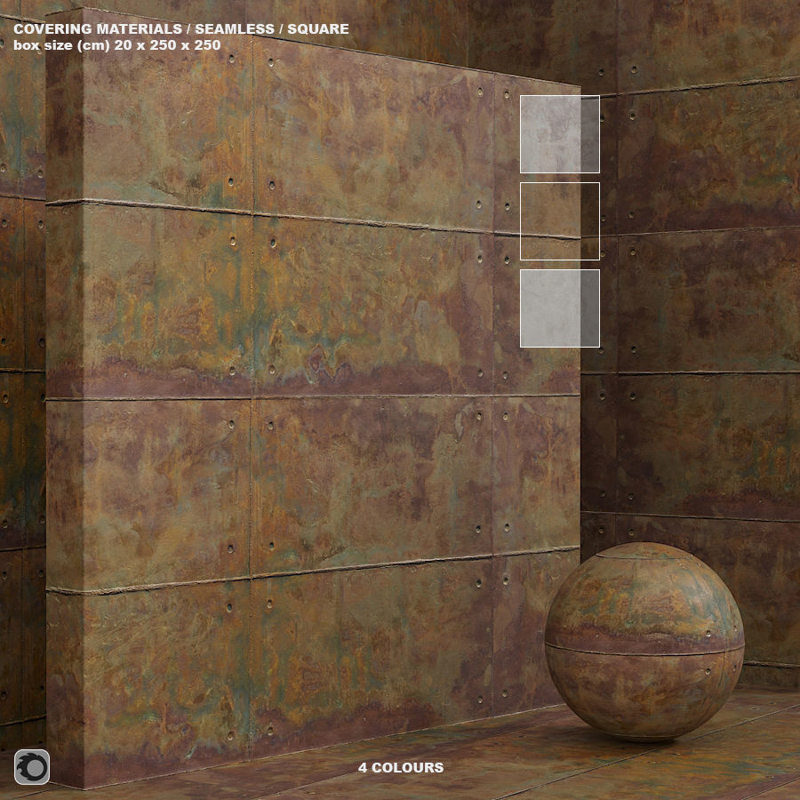 Material - seamless plaster rust concrete