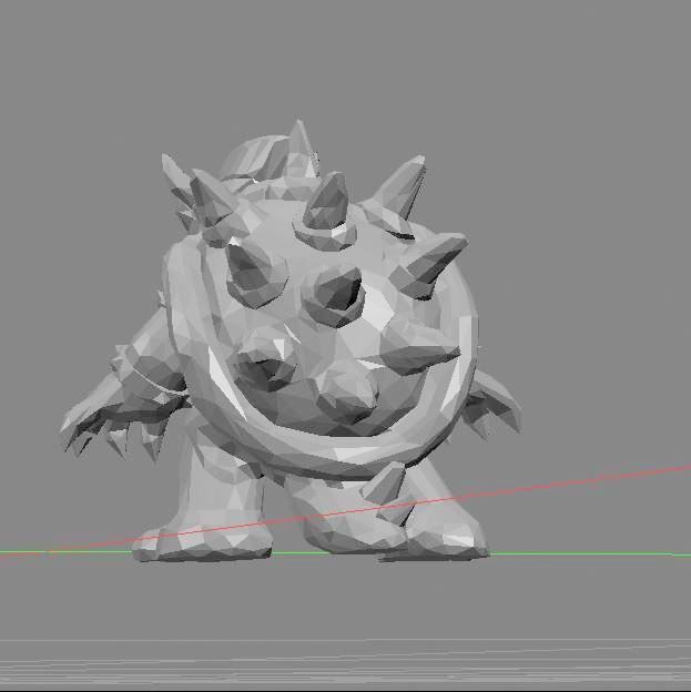 bowser lowpoly nintendo mario bros 3D print model_4