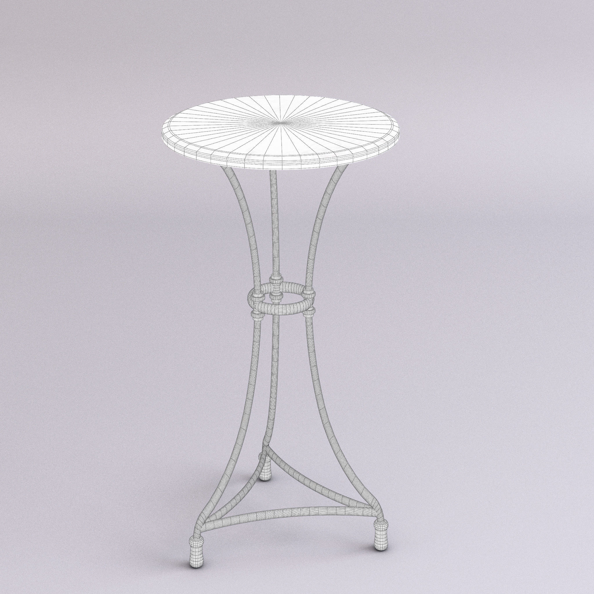 Marble top tables - 3 sizes 3D Model Collection_11