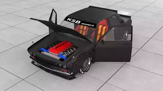 NISSAN GT-R Datsun 510 Tuning KSBWorks and STL