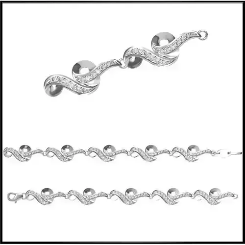 JCD Format Modern bracelets for sale jewelry files