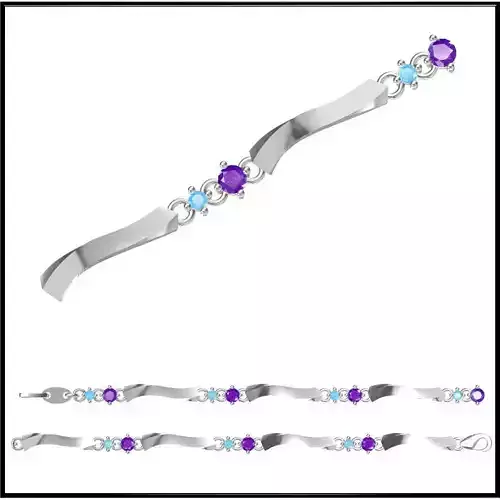 JCD Mens bracelets metal file for jewelry making