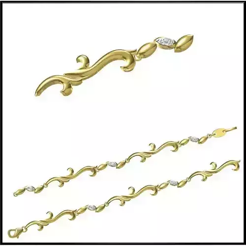 JCD Format Mens bracelets jewelry jcd institute 3D print model