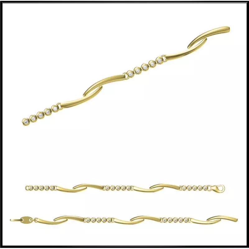 JCD Format Amazing bracelets metal file for jewelry making 3D model 3D ...