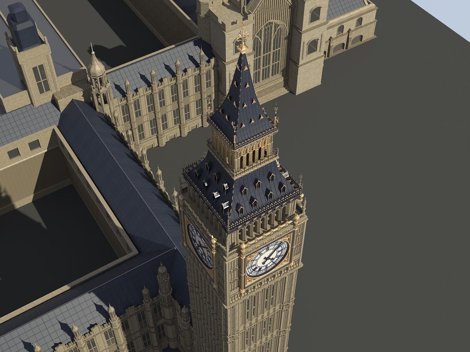 Big Ben London 3D model_12