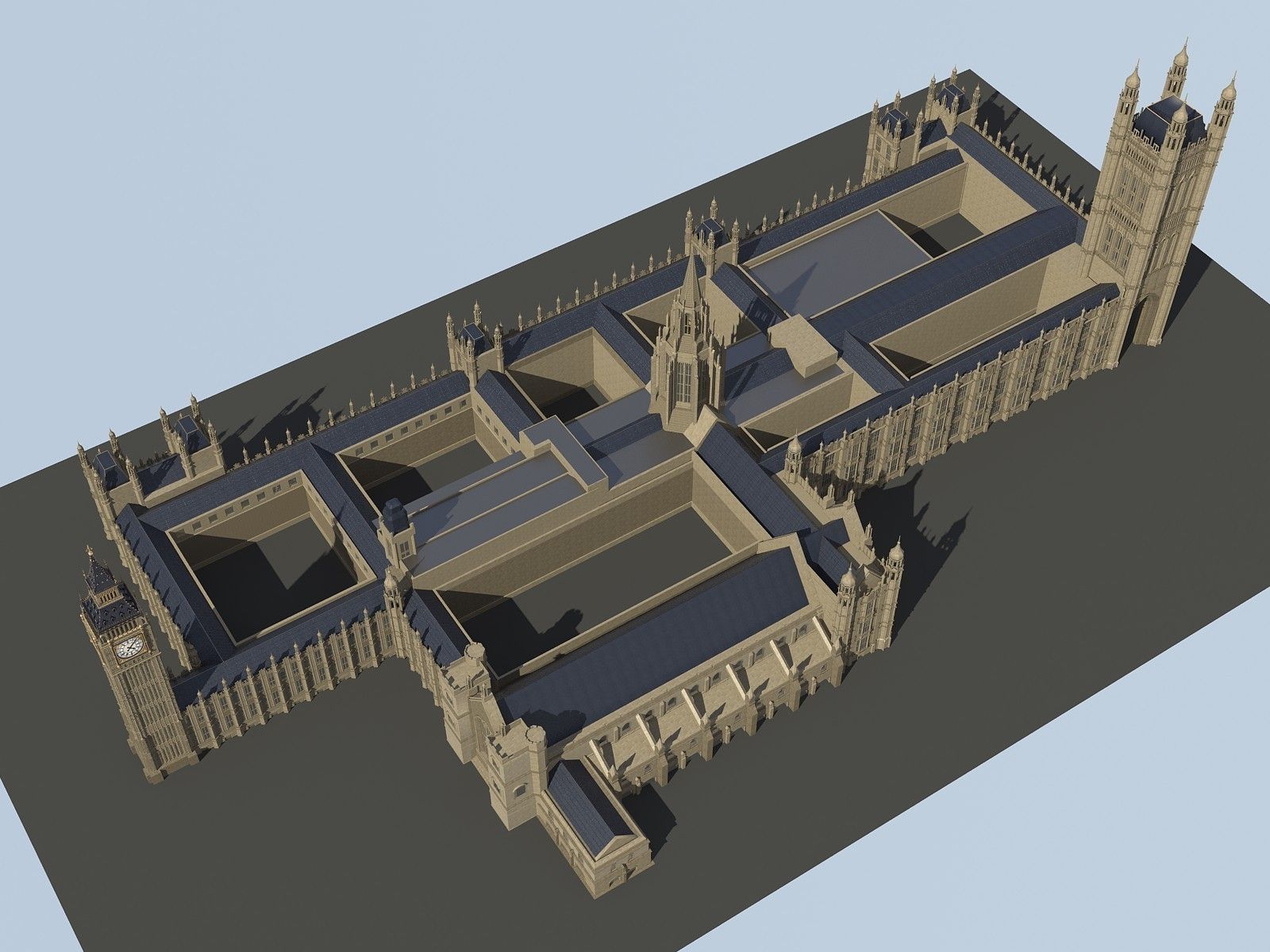 Big Ben London 3D model_9