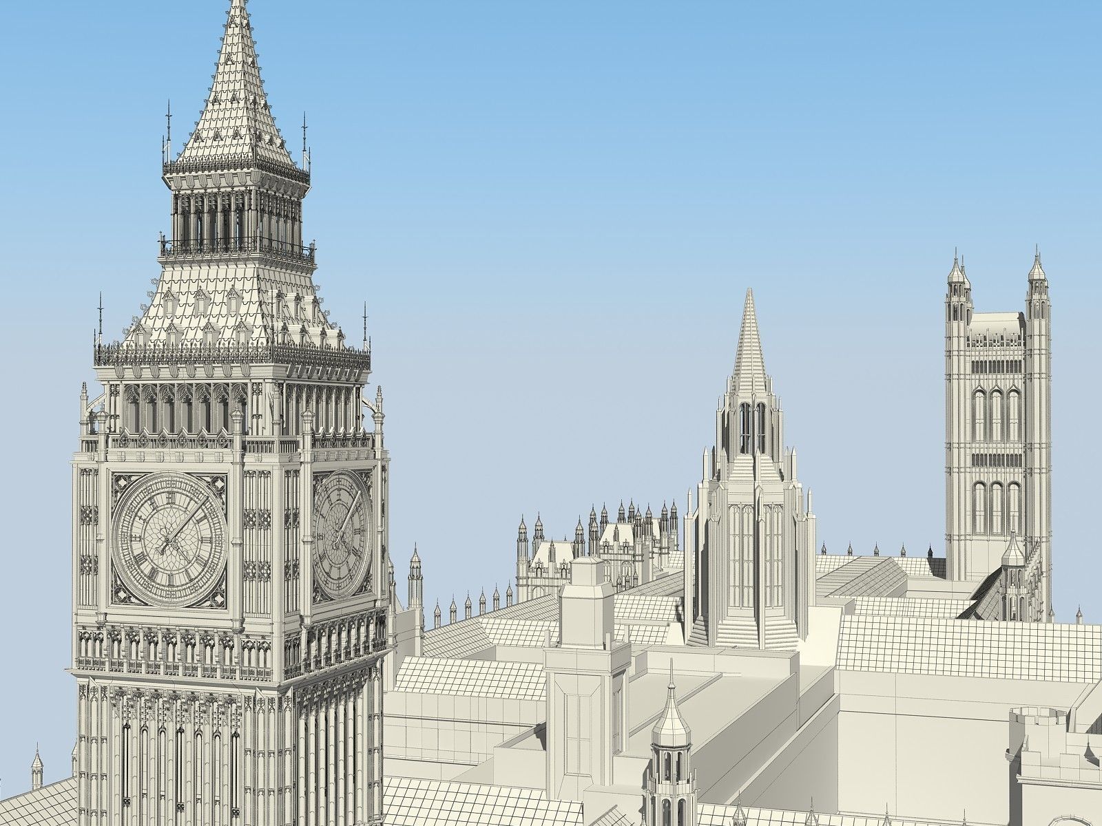 Big Ben London 3D model_21