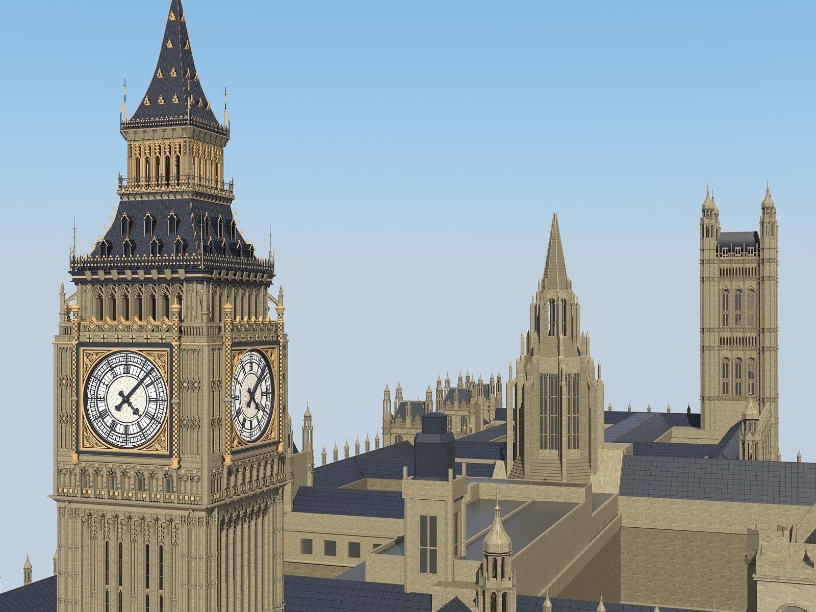 Big Ben London 3D model_7