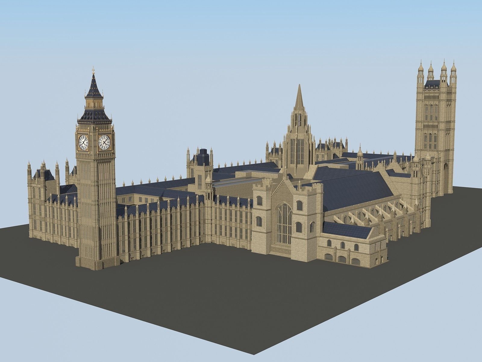 Big Ben London 3D model_8