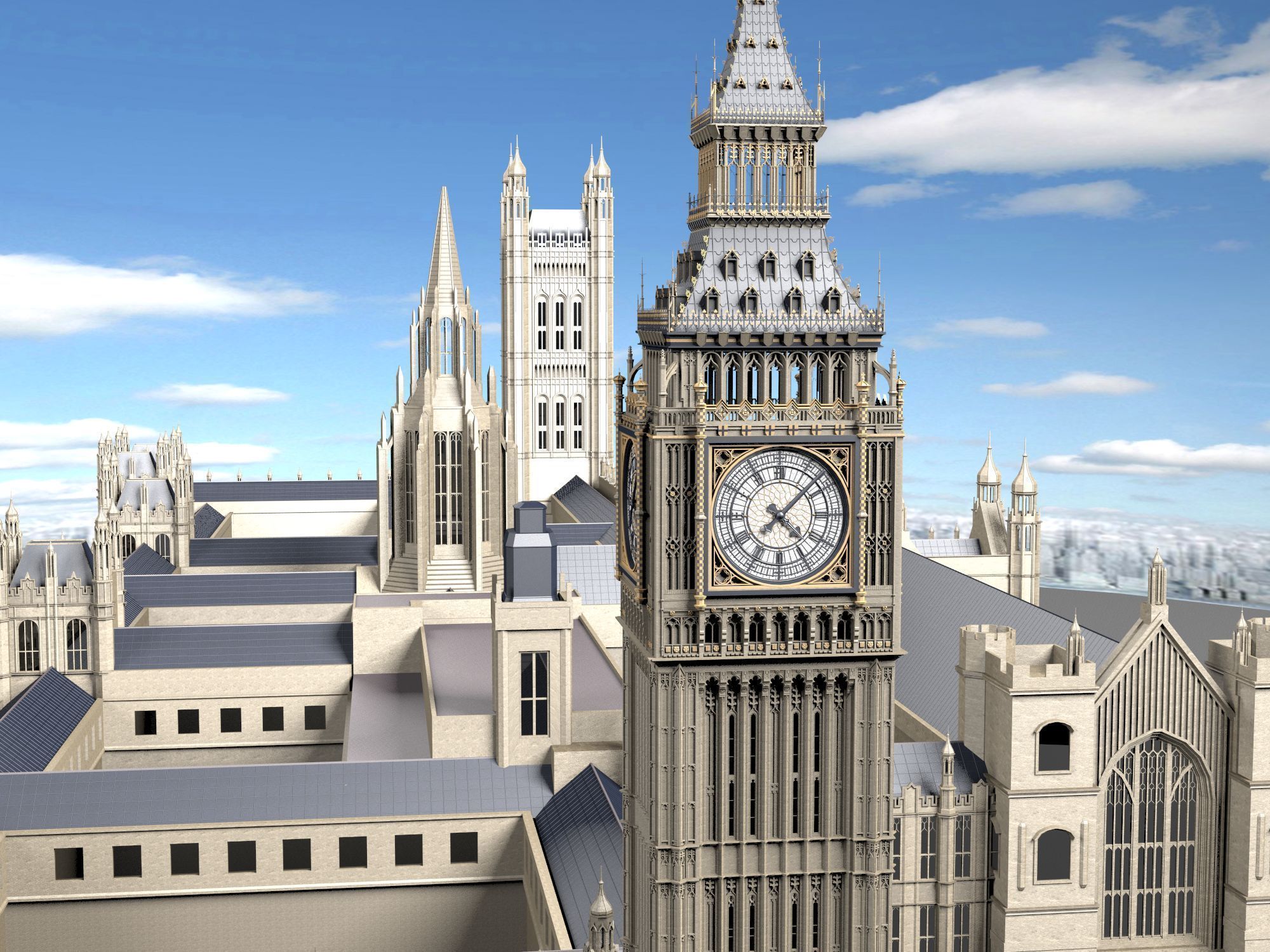 Big Ben London 3D model_3