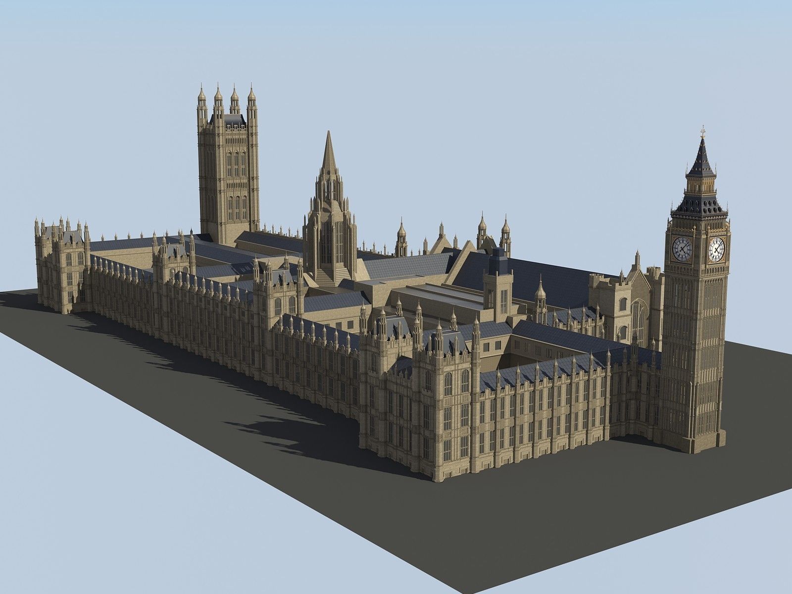 Big Ben London 3D model_10