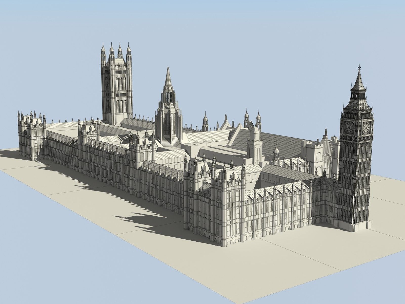 Big Ben London 3D model_19