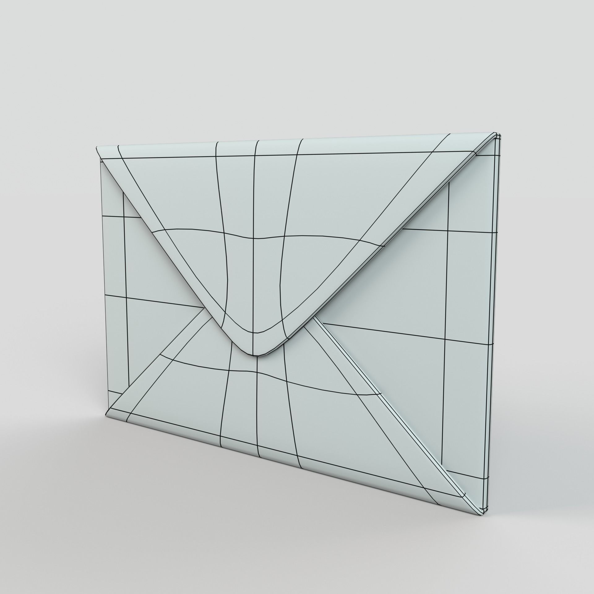 Mail Envelope 3D model_10
