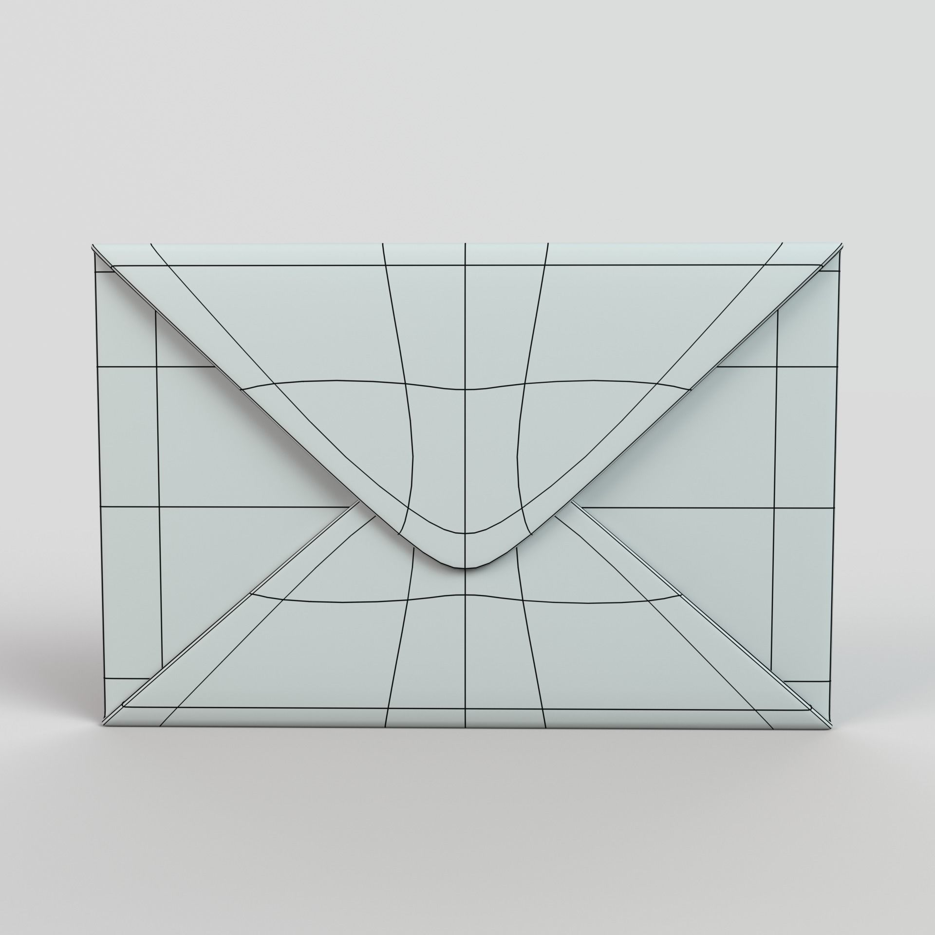 Mail Envelope 3D model_9