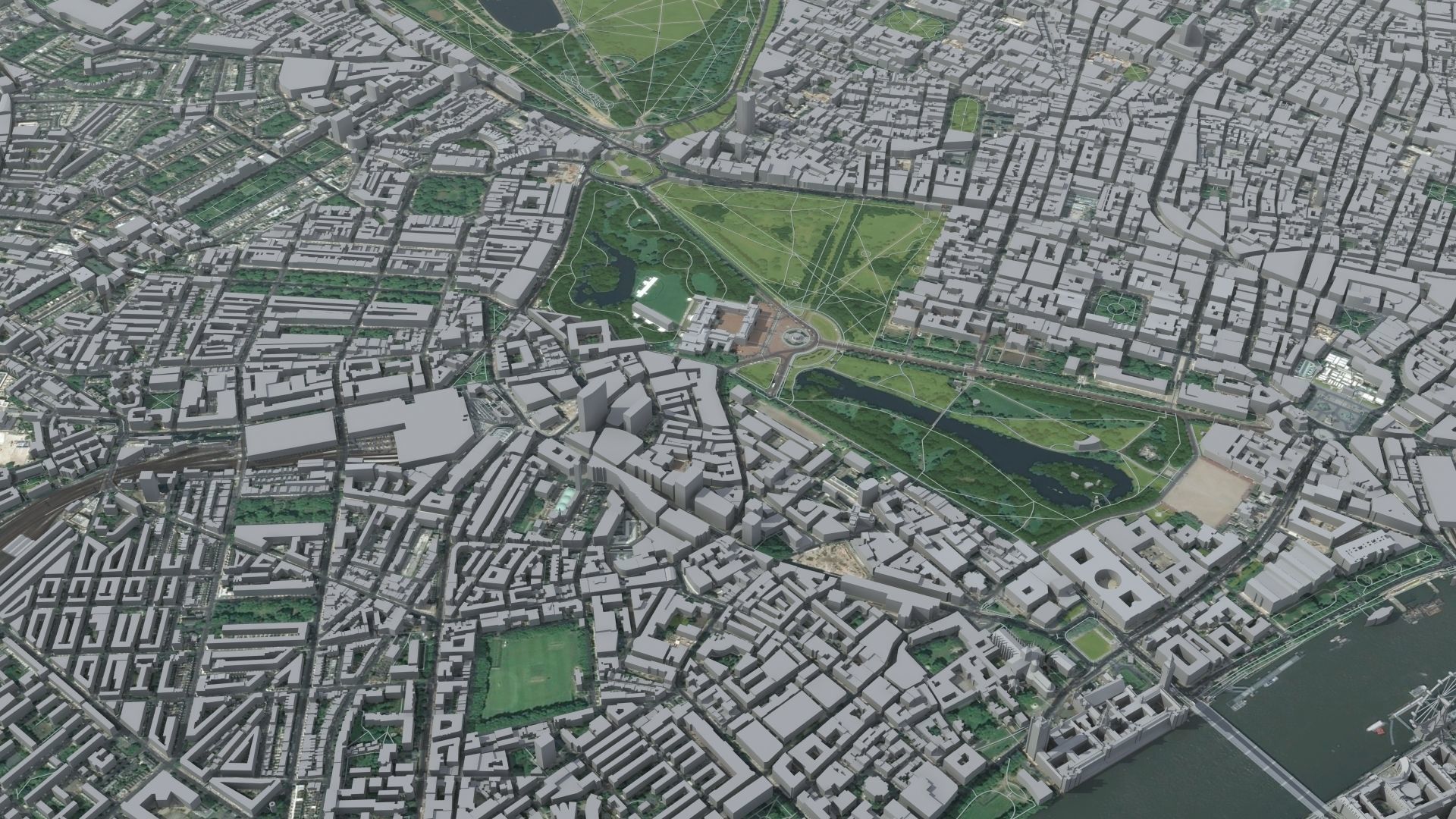 London City Central 3D model_4