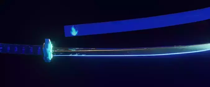 Flame Aegean Blade 3D model