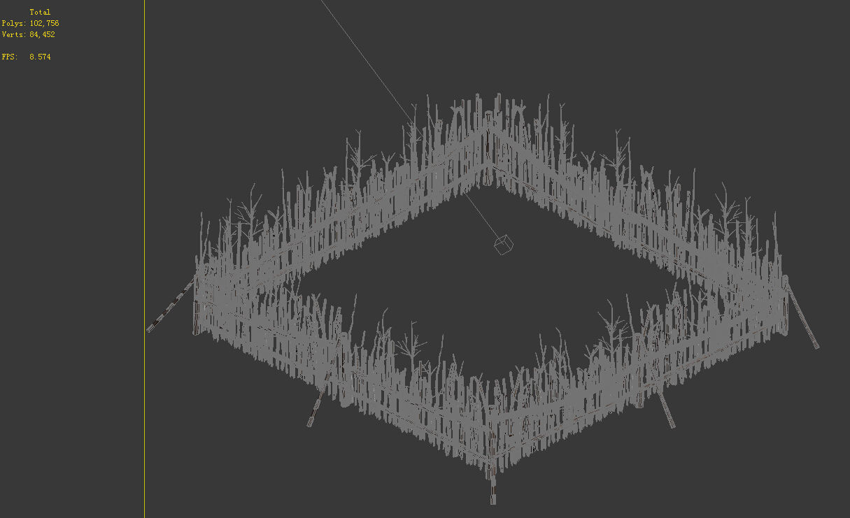 - prairie scene - wooden fence fence fence 02 01 3D model_3