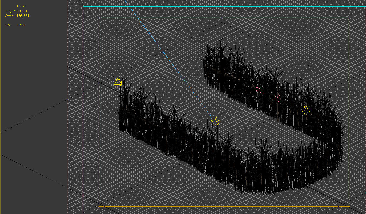 - prairie scene - wooden fence fence fence 03 01 3D model_3