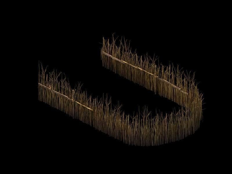 - prairie scene - wooden fence fence fence 03 01 3D model_1