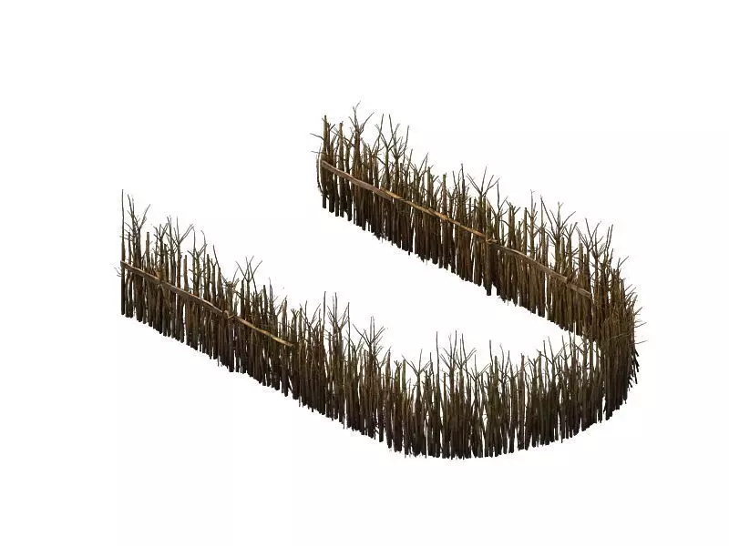 - prairie scene - wooden fence fence fence 03 01 3D model_0