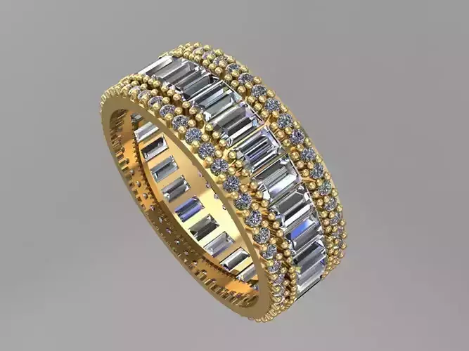 GC GOLD T167- Diamond solitarie gold ring 