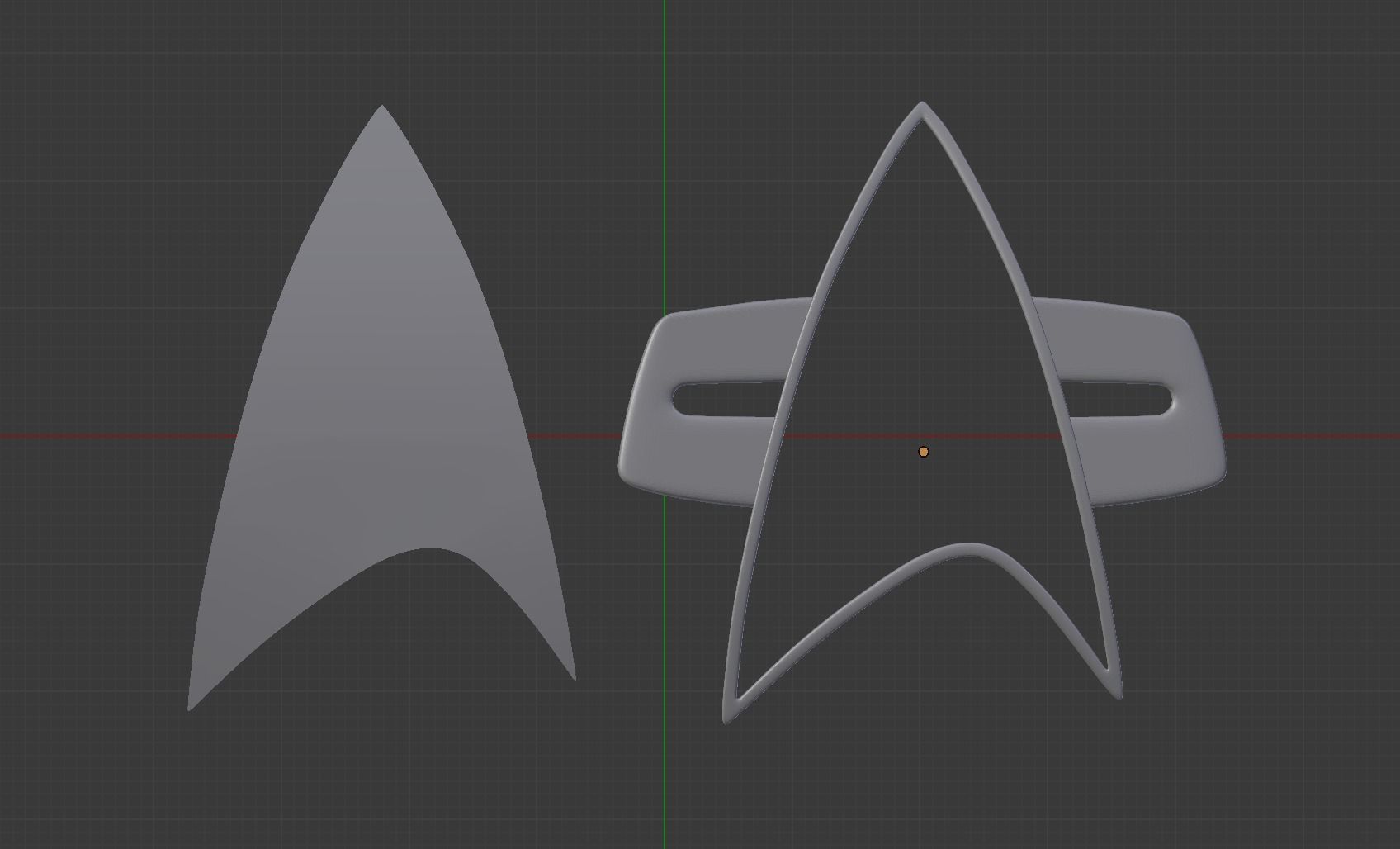 Star Trek Generations  Voyager First Contact Badge 3d print 3D print model_2