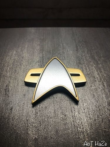 Star Trek Generations  Voyager First Contact Badge 3d print 3D print model