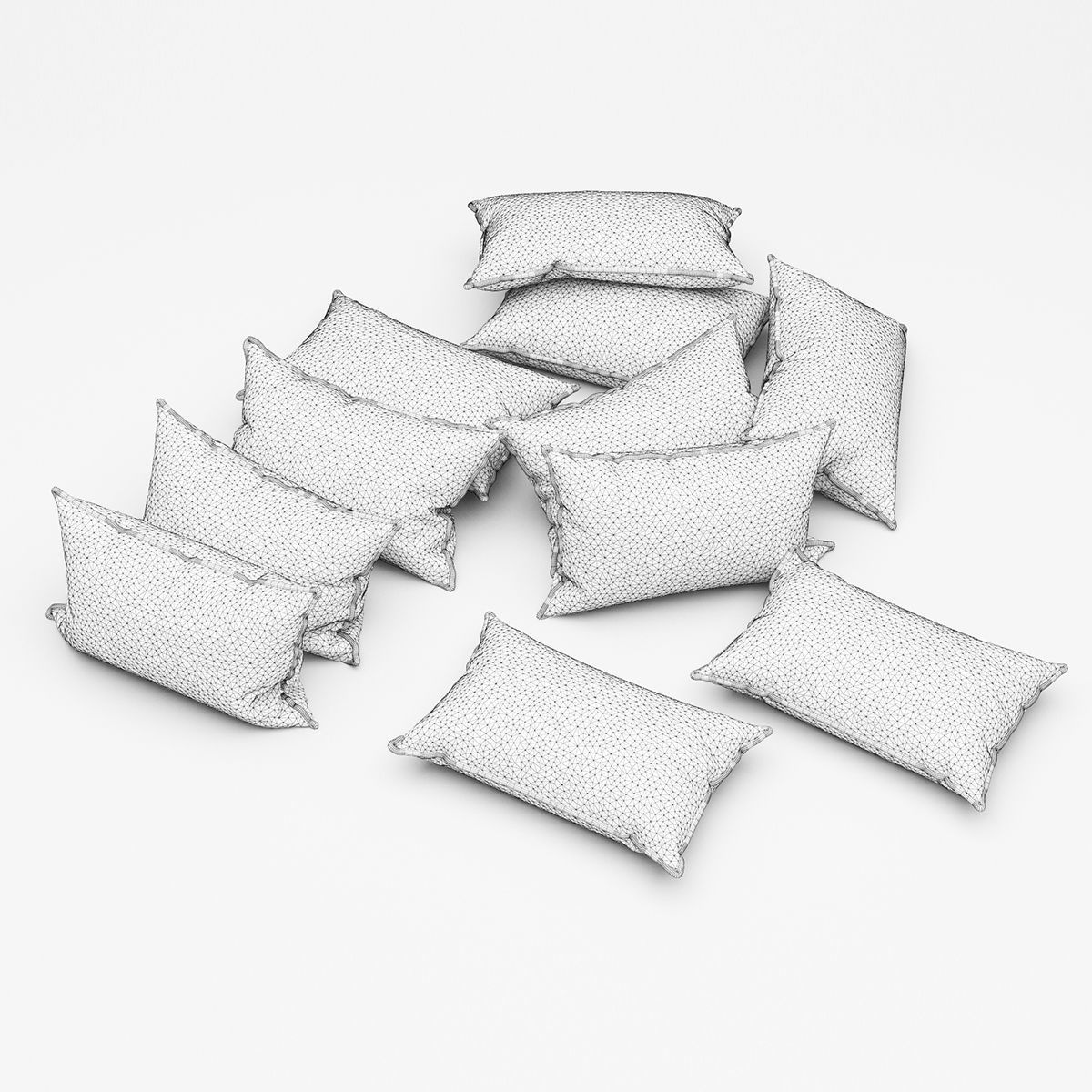 Pillows collection 51  3D model_10