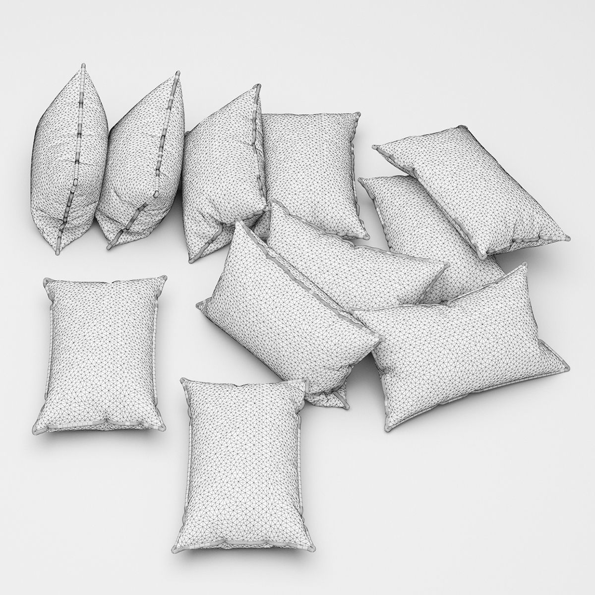Pillows collection 51  3D model_11