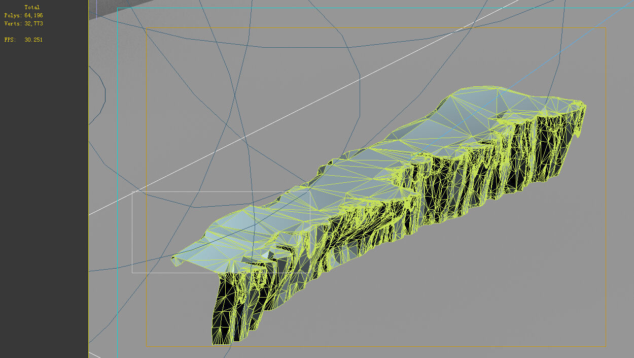 Game Model - snow - cliff 001 01 3D model_1
