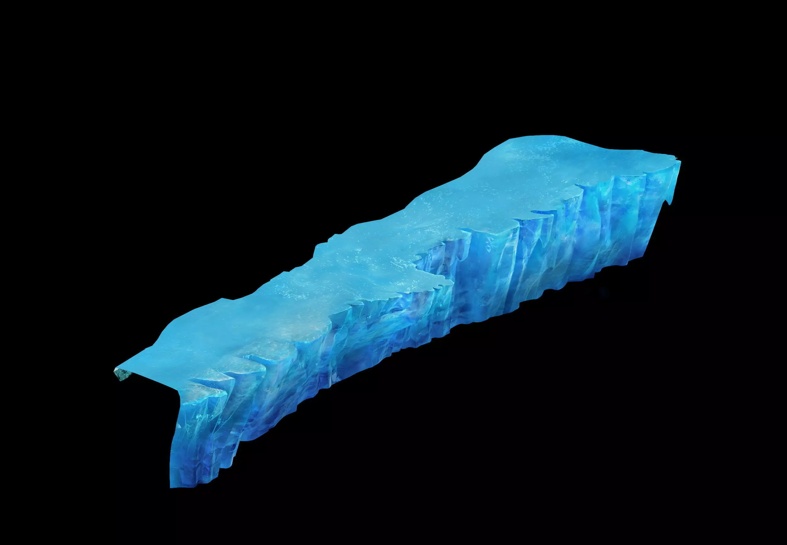 Game Model - snow - cliff 001 01 3D model_0