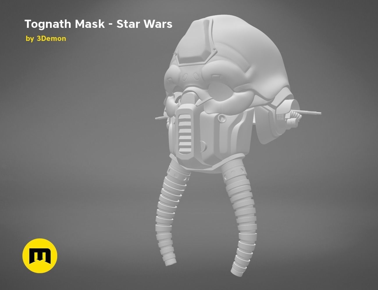 Tognath Mask  Star Wars 3D print model_12