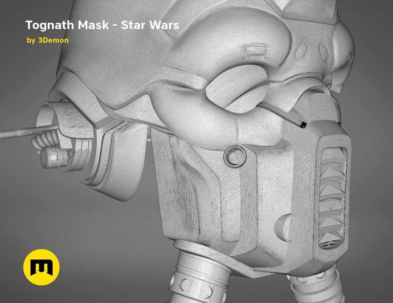 Tognath Mask  Star Wars 3D print model_19