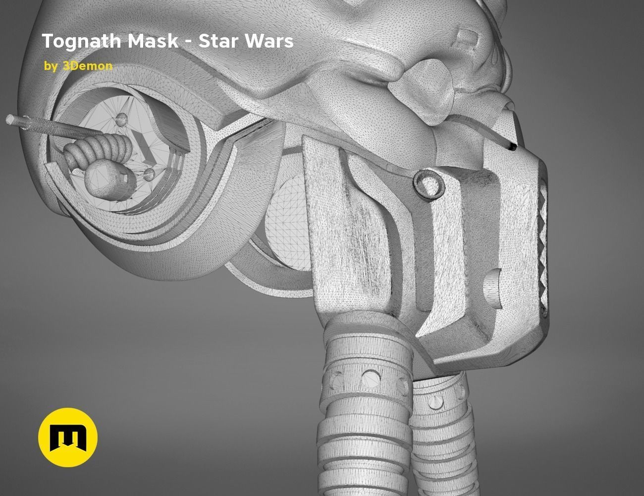 Tognath Mask  Star Wars 3D print model_22